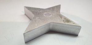 Corte de 20 mm en aluminio