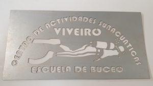 Letrero cortado en láser