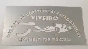 Letrero cortado en láser